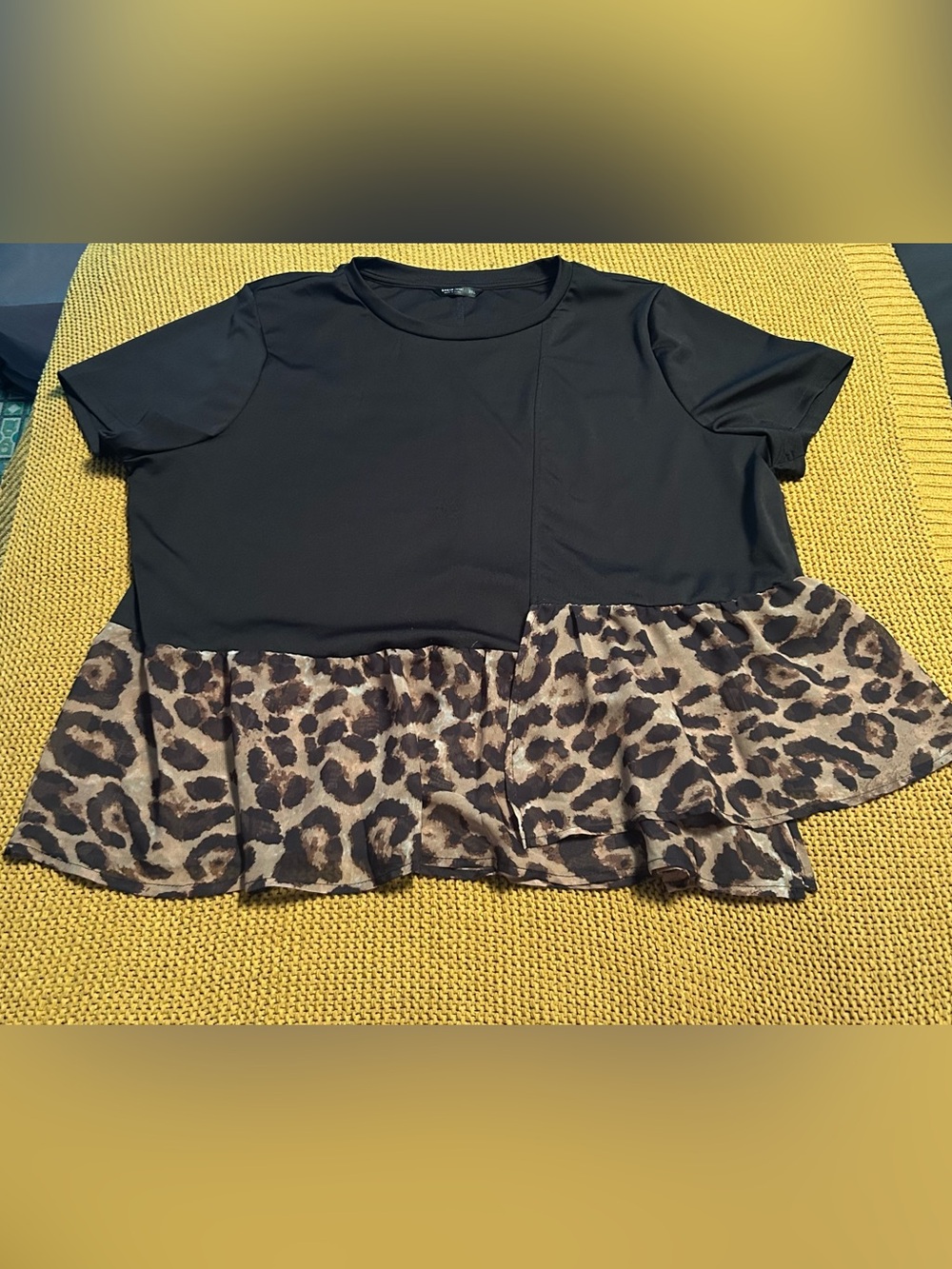Plus size peplum blouse 3XL